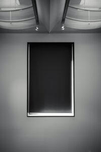 About 1 Blackpainted Mirrors